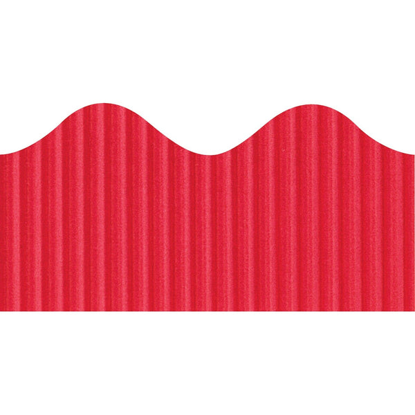 Bordette Scalloped Decorative Border, 2 1/4&quot;x50', Flame (PAC37034) Each