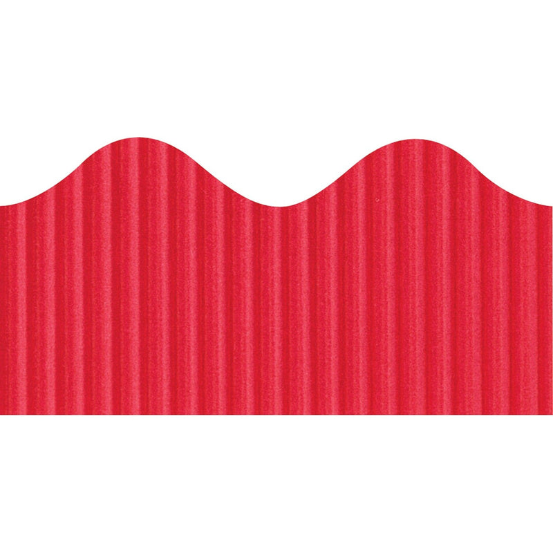 Bordette Scalloped Decorative Border, 2 1/4&quot;x50', Flame (PAC37034) Each