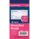Adams Money/Rent Receipt Book, Two-Part Carbonless, 4.88 x 2.75, 50 Forms Total (ABFDC2501) Each