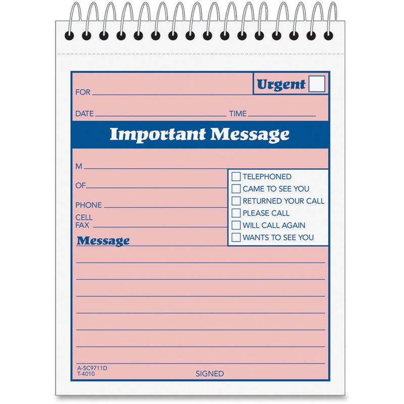 Adams While You Were Out Phone Message Book, 50 Sets, 4&quot;x5 1/2&quot; (ABFSC9711D) Each