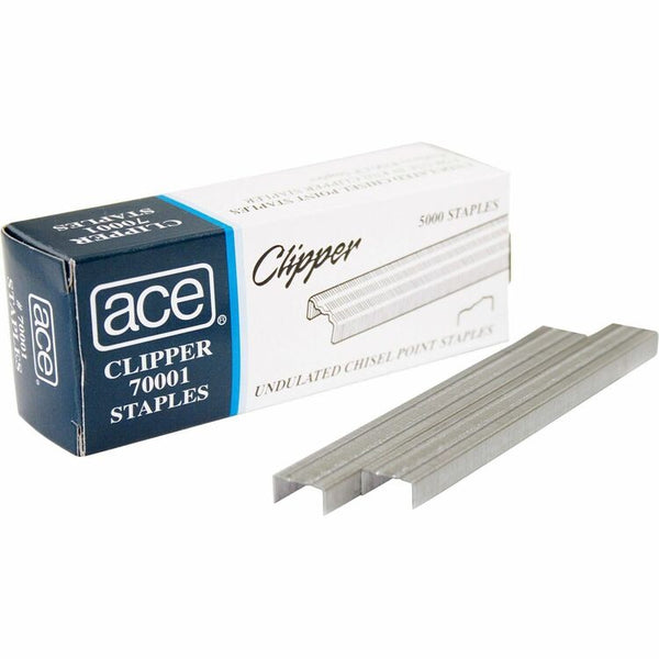 Advantus Undulated Staples for Lightweight Clipper Stapler (ACE70001) Box of 5000