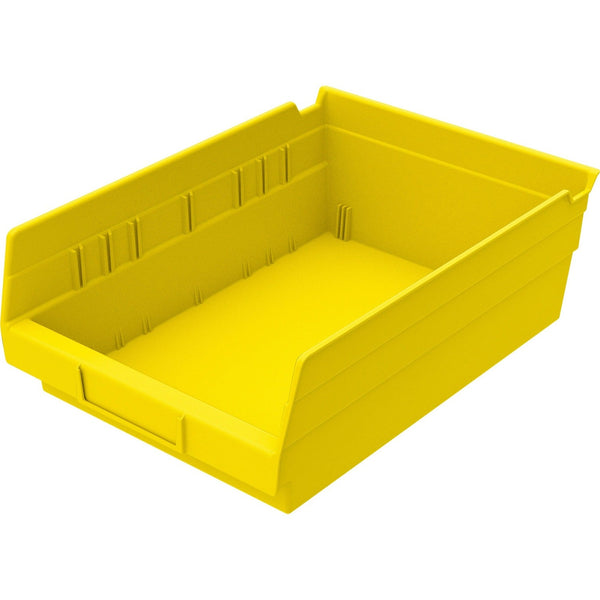 Akro-Mils Shelf Bin, 8 3/8&quot;Wx11 5/8&quot;Dx4&quot;H, Yellow (AKM30150Y)