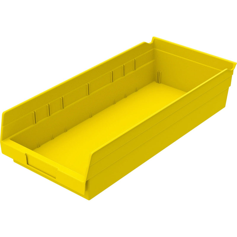 Akro-Mils Shelf Bin, 8 3/8&quot;Wx17 7/8&quot;Dx4&quot;H, Yellow (AKM30158Y)