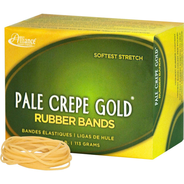 Alliance Rubber Rubber Bands, Size 16, 1/4 lb., 2 1/2&quot;x1/16&quot;, Crepe (ALL20169) Box of 40
