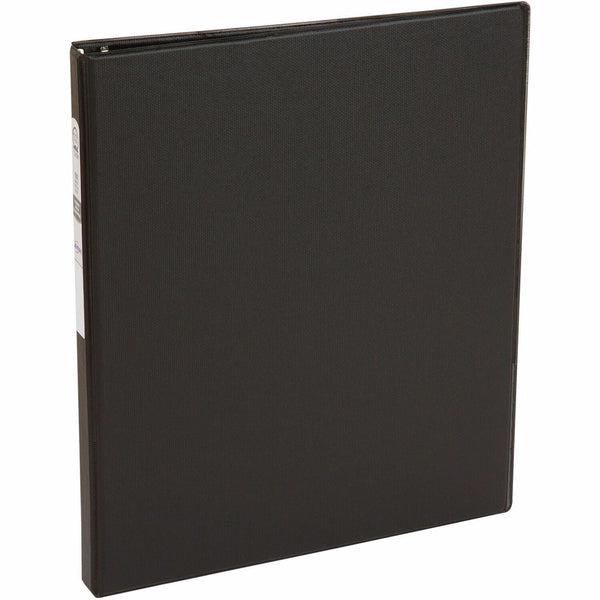 Avery&reg; Economy Non-View Binder with Round Rings, 3 Rings, 0.5" Capacity, 11 x 8.5, Black (AVE03201)