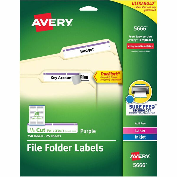 Avery TrueBlock File Folder Labels (AVE5666)