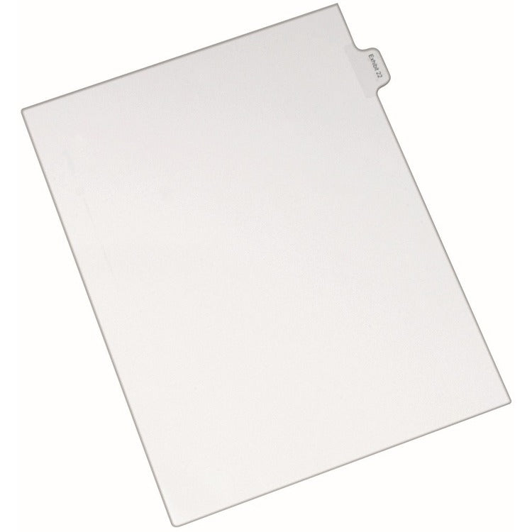 Avery&reg; Allstate Individual Legal Dividers, Letter Size, EXHIBIT 22, White (AVE82154)