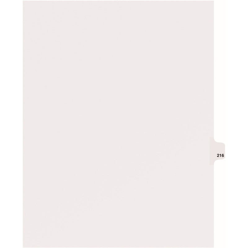 Avery&reg; Individual Legal Dividers, Letter Size, Exhibit 216, White (AVE82432)