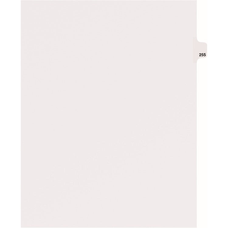 Avery&reg; Individual Legal Dividers, Letter Size, Exhibit 255, White (AVE82471)