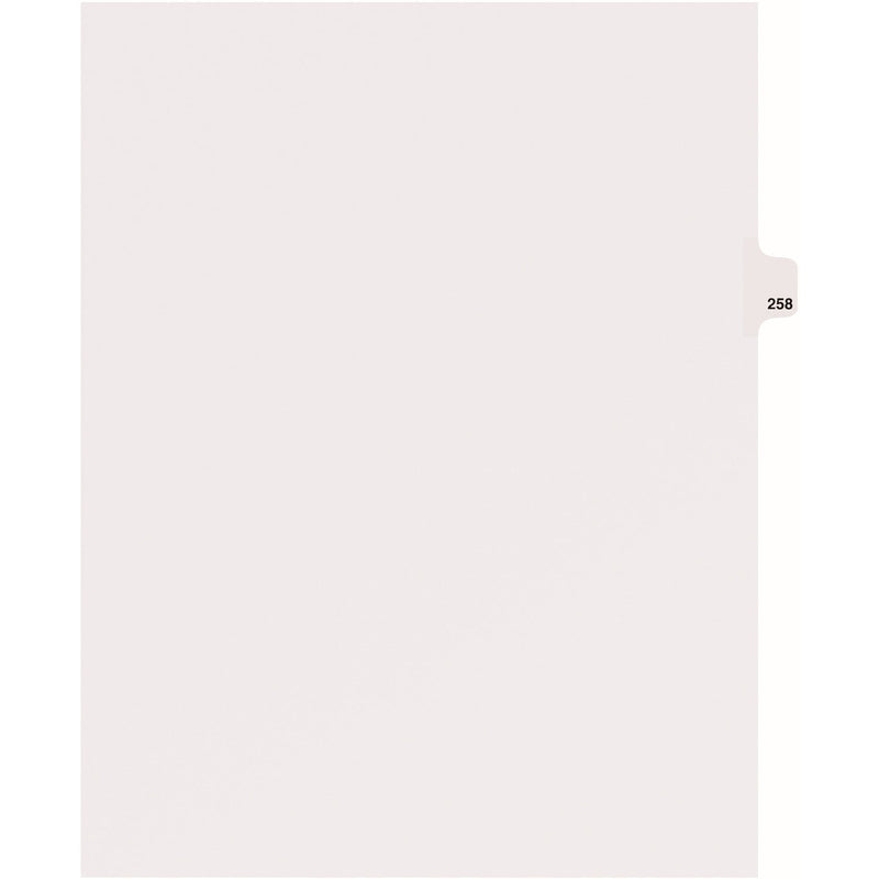 Avery&reg; Individual Legal Dividers, Letter Size, Exhibit 258, White (AVE82474)