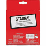 Crayola Staonal Marking Crayon, 5" x 0.6" Diameter, Red, 8/Box (CYO520002038) Box of 8