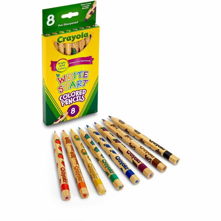 Crayola Write Start Colored Pencils (CYO684108) Pack of 8