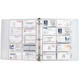 C-Line Business Card Refill Pages, 11" x 8-1/2", Clear (CLI61117) Pack of 5