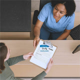 C-Line Adhesive Visitor Name Badges, Visitor, 3 1/2" x 2 1/4", 100/Box (CLI92245) Box of 100