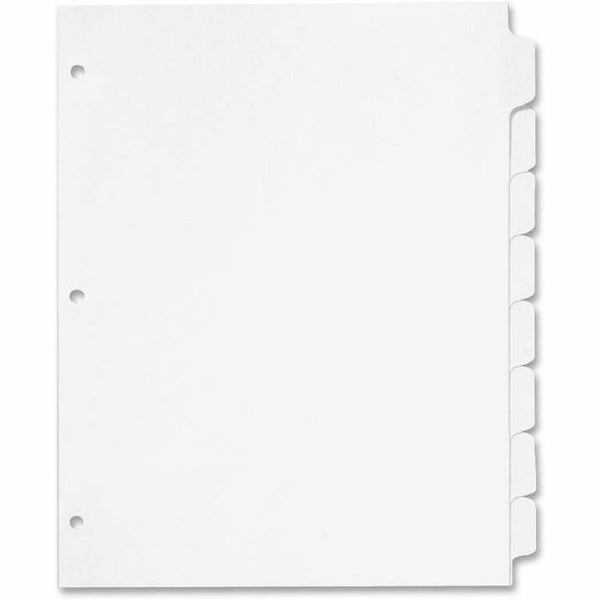 Cardinal Erasable Index Tabs, White (CRD60806) Set of 8