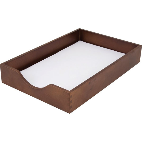 Carver Wood Desk Tray, Legal Size, Walnut (CVRCW07222) Each