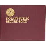 Dome Notary Public Record Book, 10 Column Format, Maroon Cover, 10.5 x 8.25 Sheets, 32 Sheets/Book (DOM880) Each