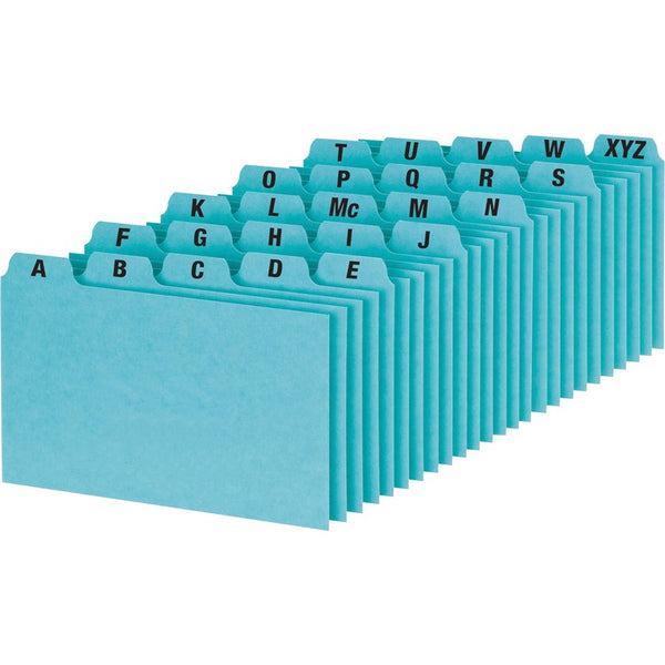 Oxford Pressboard, Self Tab Card Guides, A-Z, 25 PT, 9&quot;x6&quot;, BE (OXFP6925) Each