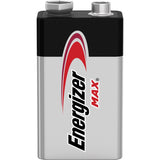 Energizer 9-Volt MAX Alkaline Batteries, 9V, 595 mAh, 9 V DC, 5 Year Shelf Life, 2/Pack (EVE522BP2) Pack of 2