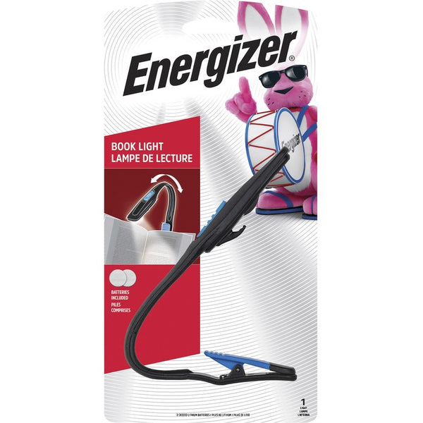 Energizer FNL2BU1CS Black Reading Light with Spring Clip, LED, Flexible (EVEFNL2BU1CS) Each