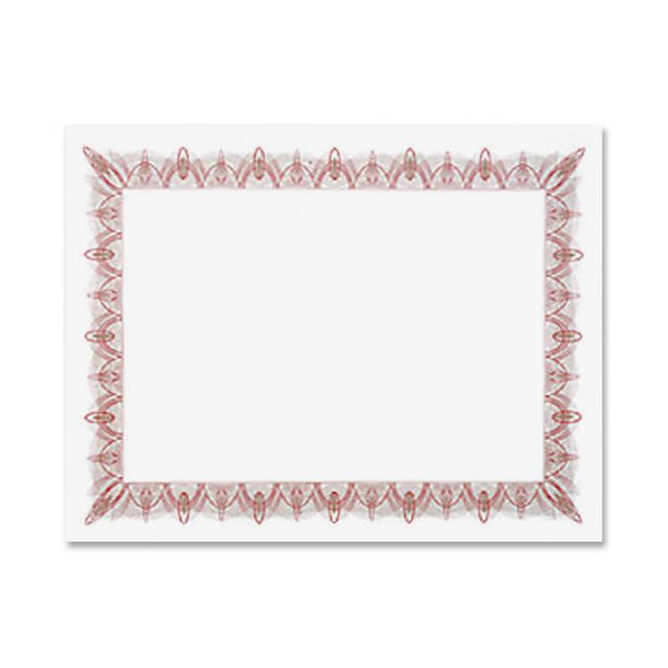 Geographics Award Certificates w/Gold Seals, 8-1/2 x 11, Unique Red Border, 25/Pack (GEO39086) Pack of 25