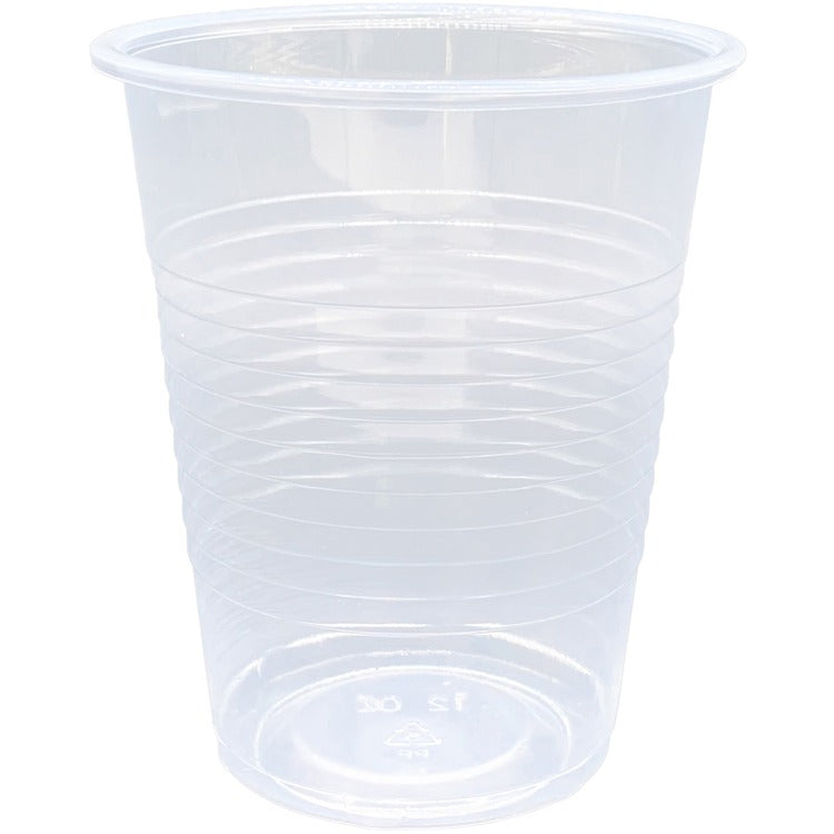 Genuine Joe 12 Oz Cold Plastic Cups, Clear, Pack of 1000 (GJO10435)