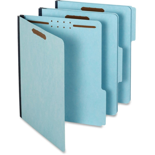 Pendaflex File Folders, 1/3 Cut Tab, 2 Fasteners, Letter, 25/BX, Blue (PFX615F213BLU) Each