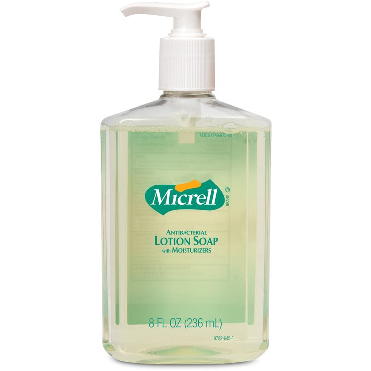 Micrell Antibacterial Lotion Soap, Light Scent, 8oz Pump (GOJ975212) Each