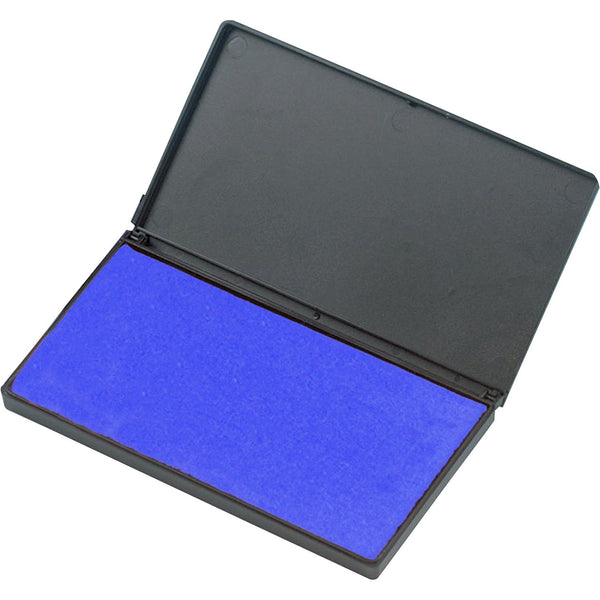 CLI Foam Ink Pad, 2 3/4&quot; x 4 1/4&quot;, Non Toxic, Reinkable, Blue (LEO92215) Each