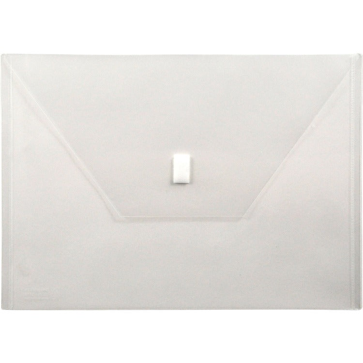 Lion Poly Envelope, Velcro Closure,13&quot;x9 3/8&quot;, Clear (LIO22080CR) Each