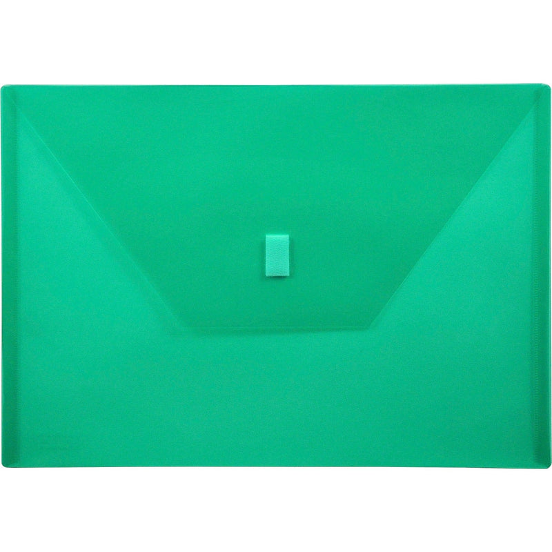 Lion Poly Envelope, Hook and Loop Closure, 13&quot; x 9 3/8&quot; , ./Green (LIO22080GR) Each