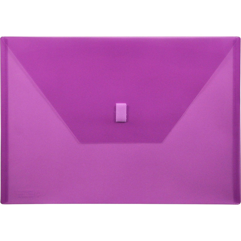Lion Poly Envelope, Hook and Loop Closure, 13&quot; x 9 3/8&quot; Purple (LIO22080PR) Each