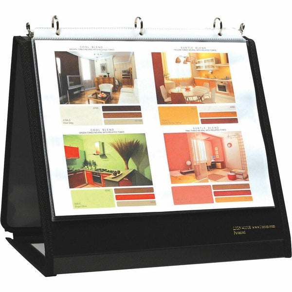 Lion Easel 1" View Binder, Black (LIO40008BK) Each