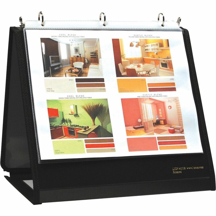 Lion Easel 1" View Binder, Black (LIO40008BK) Each