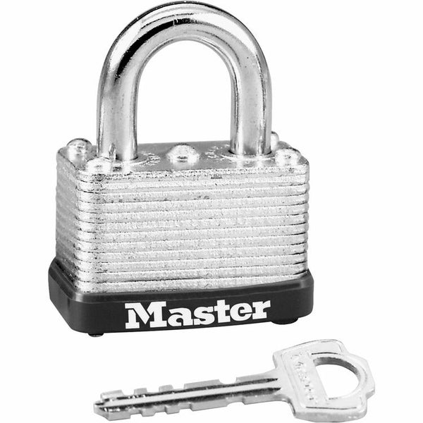 Master Lock Warded Padlock, Durable Laminated Steel Body (MLK22D) Each