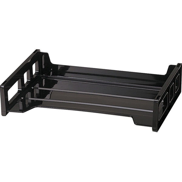 Officemate Side Loading Stackable Desk Tray, 13 3/16&quot;x9&quot;x2 3/4&quot;, BK (OIC21002) Each