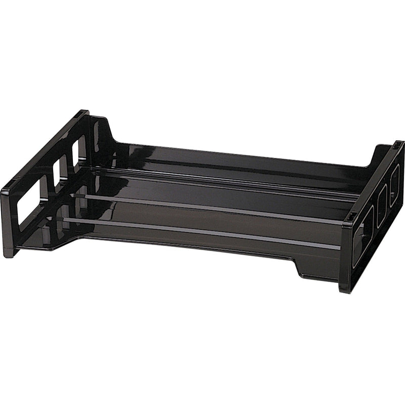 Officemate Side Loading Stackable Desk Tray, 13 3/16&quot;x9&quot;x2 3/4&quot;, BK (OIC21002) Each