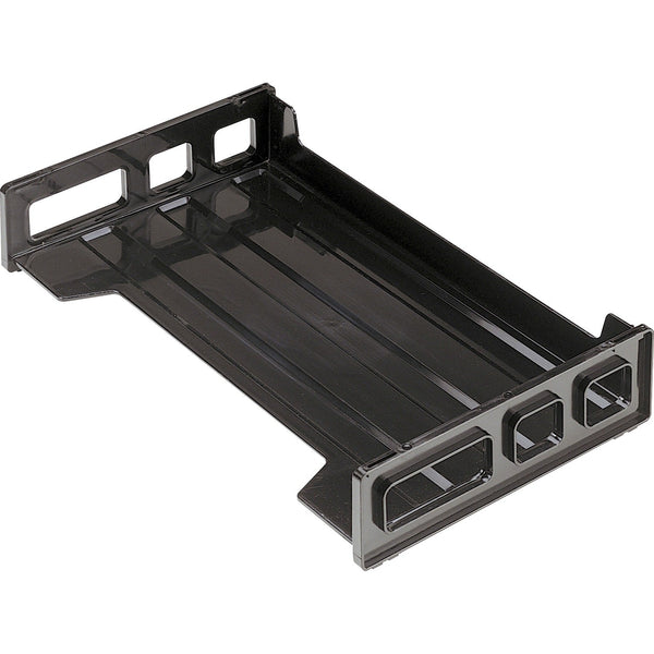 Officemate Side Loading Stackable Desk Tray, 16 1/4&quot;x9&quot;x2 3/4&quot;, BK (OIC21102) Each