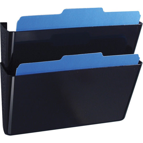 Officemate Wall File, Wall Mountable, Black (OIC21405) Box of 2