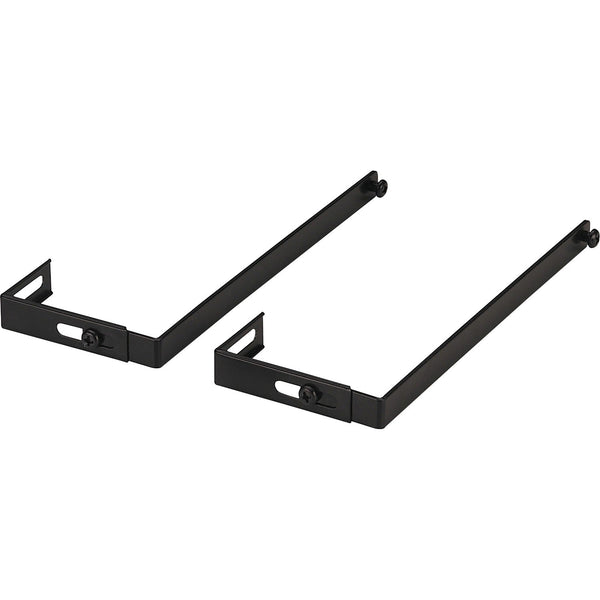 Officemate Partition Hangers, Adjust From 1 1/4&quot; 3 1/2&quot;, 7&quot; Long, Black (OIC21460) Set of 2