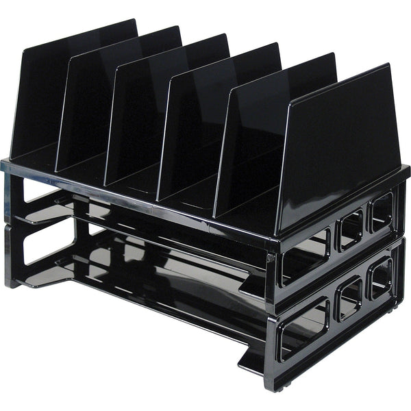 Officemate Tray And Sorter System, 13 1/2&quot;x9 1/8&quot;x10 1/4, Black (OIC22102) Each