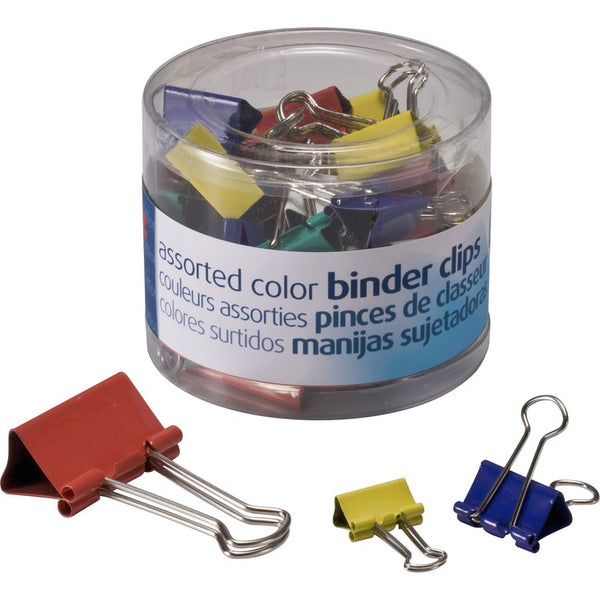 Officemate Assorted Colors Binder Clips, Assorted Sizes, 30/Pack (OIC31026)