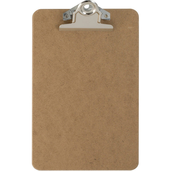 Officemate Hardboard Clipboard, 1&quot; Paper Capacity, 6&quot;x9&quot;, Brown (OIC83103) Each