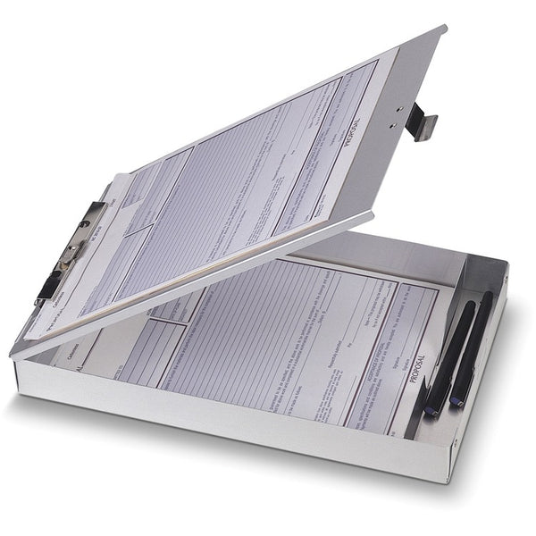Officemate Aluminum Form Holder With 1&quot; Deep Storage (OIC83200) Each