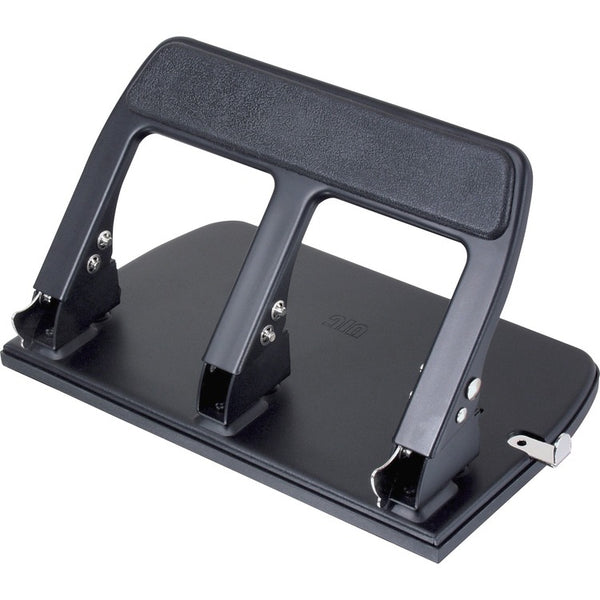 Officemate Heavy Duty Punch, 3HP, 9/32&quot; Holes, 40 Sheet Capacity, Metal, Black (OIC90089) Each