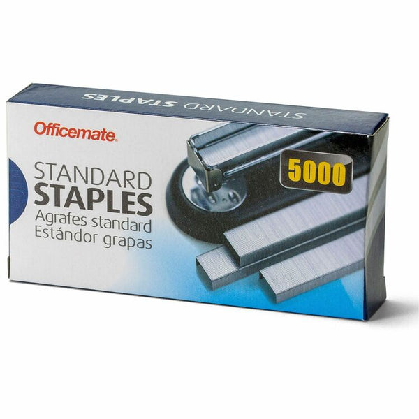 Officemate Staples, Standard Chisel Point, 5000 Staples/Box (OIC91900) Box of 5000