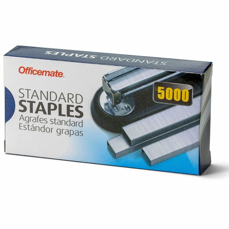 Officemate Staples, Standard Chisel Point, 5000 Staples/Box (OIC91900) Box of 5000
