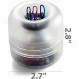 Officemate Euro-Style Designer Paper Clip Holder, Clear (OIC93695) Each