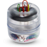 Officemate Euro-Style Designer Paper Clip Holder, Clear (OIC93695) Each