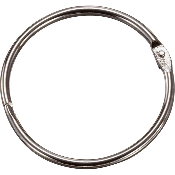 Officemate Book Rings, 2&quot; Diameter, Silver (OIC99704) Box of 50